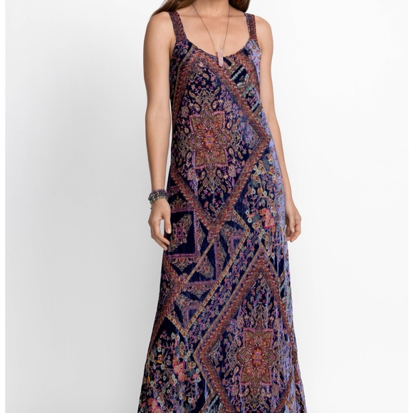 COPY - COPY - JOHNNY WAS OMO BURNOUT PEONY DRESS - Picture 8 of 12